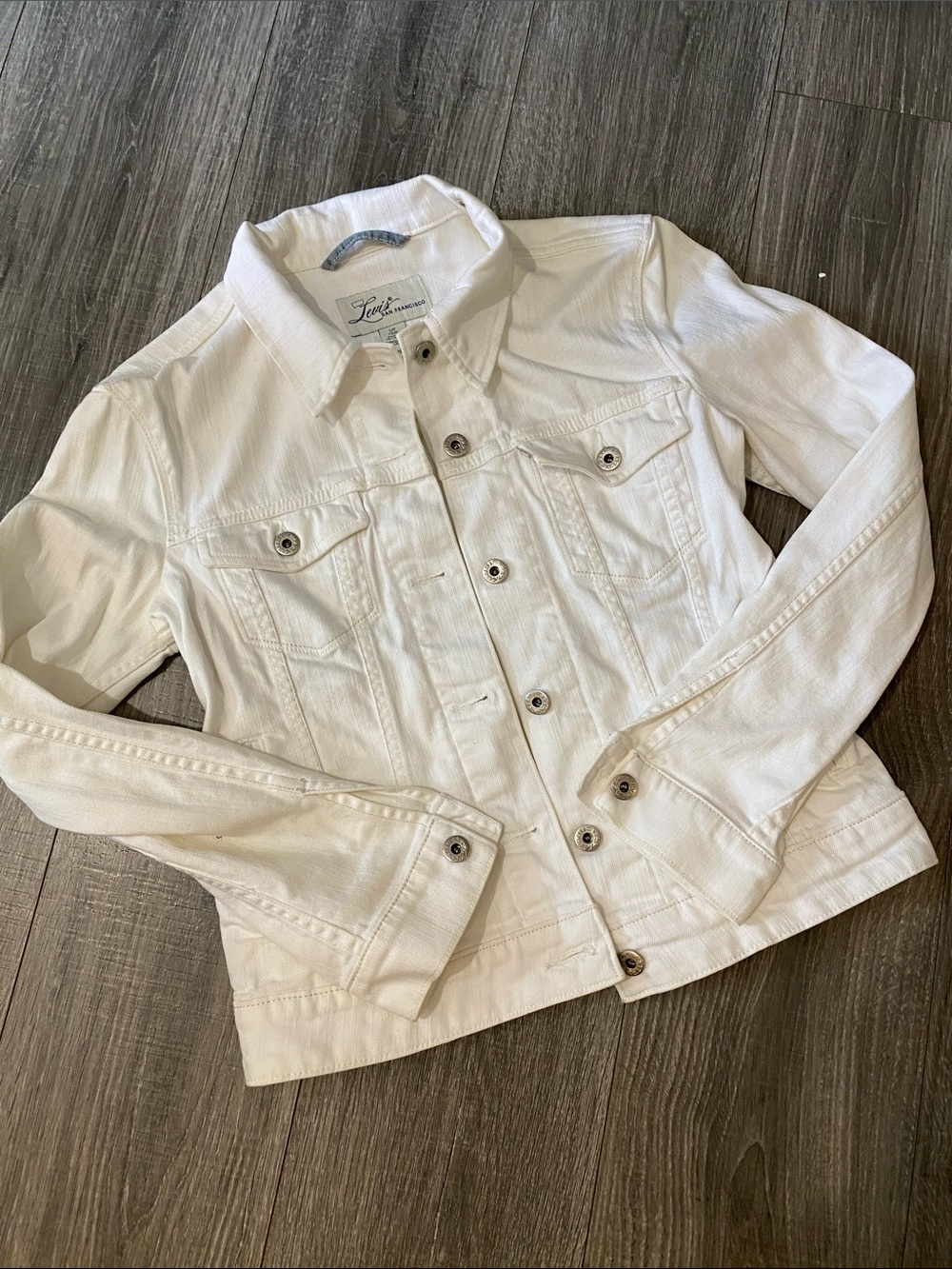 Levi's White Denim Jacket